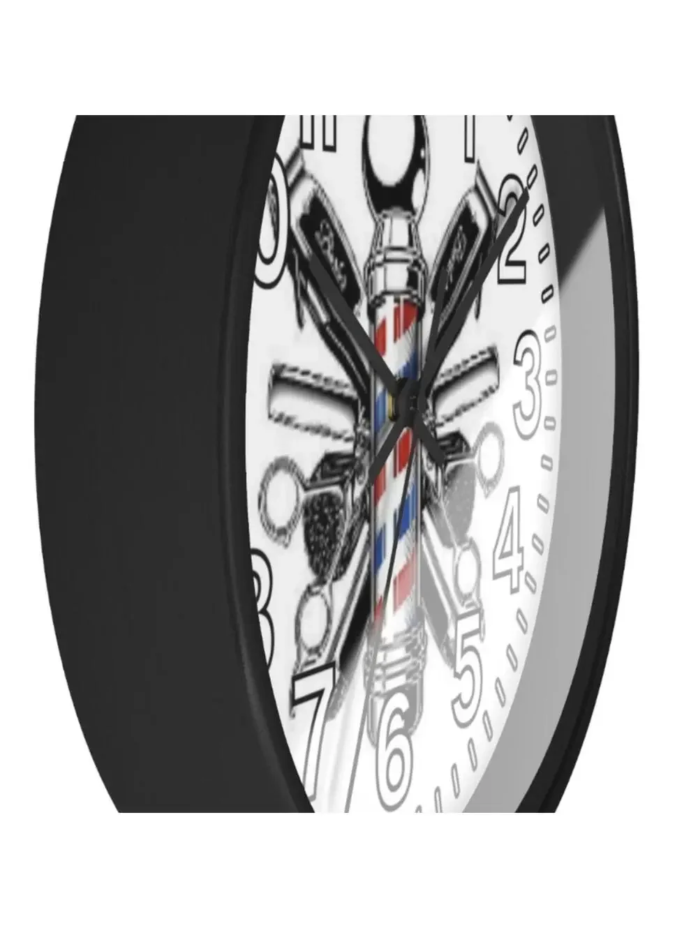 Barber Shop Wall Clock Glow In The Dark Wall Clock New!